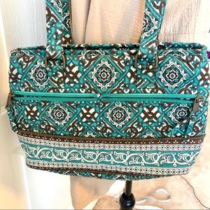 TEN BEARS Paisley Waffle Stitch Shoulder Bag